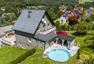 Vielseitiges Wohnhaus mit Garten, Pool &amp; Ausblick – Ruhelage in Eichgraben