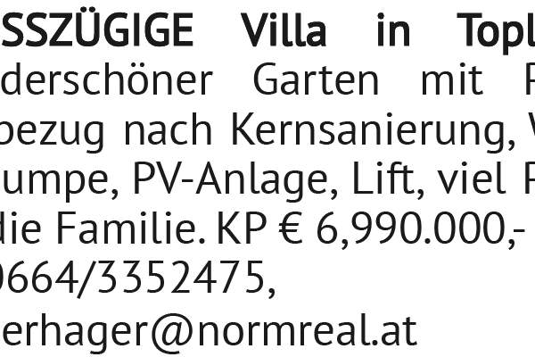 GROSSZÜGIGE Villa in Toplage, wunderschöner Garten mit Pool, Erstbezug nach Kernsanierung, Wärmepump, Haus-kauf, 6.990.000,€, 1190 Wien 19., Döbling