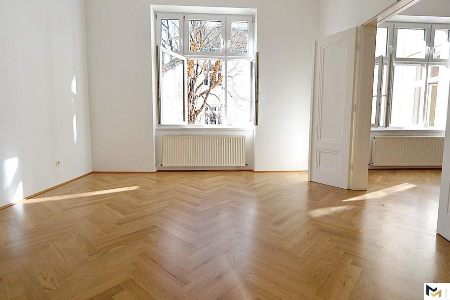 Großzügige 4-Zimmer-Wohnung mit französischem Balkon und Einbauküche in 1060 Wien zu mieten!, Wohnung-miete, 2.424,02,€, 1060 Wien 6., Mariahilf
