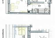 FERNBLICK, DACHGESCHOSS, 59 m2 Maisonette mit 13 m2 Terrasse, 2 Zimmer, Komplettküche, Duschbad, Parketten, Speckbachergasse