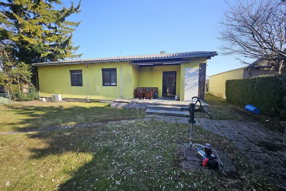 Gepflegter Bungalow mit Garten, mit Seezugang in Neufeld a.d. Leitha – 150m²!, Haus-legalform.mietkauf, 130.000,€, 2491 Eisenstadt-Umgebung
