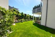 Miete. Neuwertige Wohnung mit Terrasse und Garten in Seeboden. Tiefgarage.