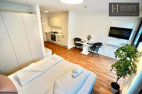 Voll möbliertes Neubau-Apartment im 3.Liftstock mit großzügiger Terrasse | flexible Eigennutzung oder Kurzzeitvermietung (Airbnb) | ca.11,68 % Bruttoumsatzrendite 2025, Wohnung-kauf, 195.000,€, 1120 Wien 12., Meidling