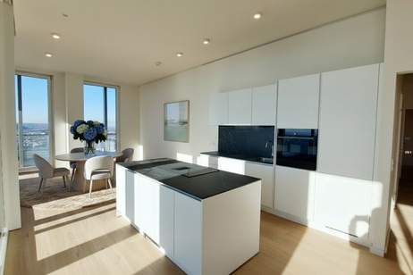 ***PENTHOUSE mit Blick zum KAHLENBERG *** 12 Minuten zum STEPHANSPLATZ, Wohnung-miete, 3.390,00,€, 1220 Wien 22., Donaustadt