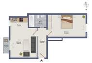 Ruhige 2-Zimmer-Wohnung mit Balkon - Nähe Hauptbahnhof