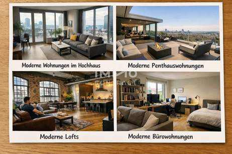 OFF-MARKETS I Hochhaus - Büroapartments I Moderne Wohnkomplexe I Luxus. Lofts Penthouse Wohnungen I Villen, Wohnung-kauf, 1220 Wien 22., Donaustadt