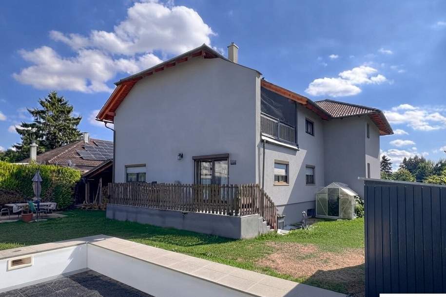 Zweifamilienhaus mit Salzwasserpool, Terrassen und Top-Anbindung, Haus-kauf, 680.000,€, 2442 Baden