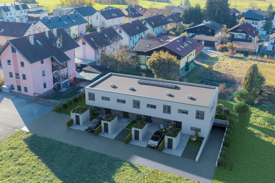SonnenQuartier 1.0 - Eckreihenhaus mit großem Garten und Tiefgarage in Neumarkt am Wallersee, Haus-kauf, 687.400,€, 5202 Salzburg-Umgebung