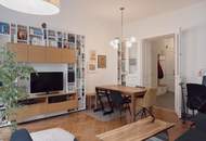 Balkon-Altbauwohnung 3 Zi und 21m² Balkon in Hofruhelage