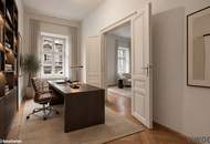 Zu Fuß zum Rochusmarkt & Donaukanal | Großzügiger Altbau mit ca. 3,60 m Raumhöhe | Separate Küche inkl. Küchenzeile | Hofseitiges Schlafzimmer mit Grünblick