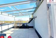 Skyline-Feeling mit Whirlpool &amp; 28 m² privater Dachterrasse-Design Maisonette auf 2 Ebenen