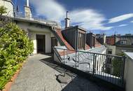 Votivkirche, Ring und 1. Bezirk vor der Türe: 4-Zimmer-Dachgeschoss mit Terrasse | Klimatisiert