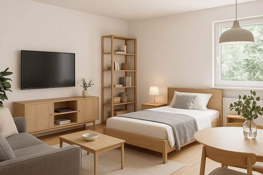 Kompakt. Gemütlich. Zuhause. - Ein-Zimmer-Wohnung in 8053 Graz, Wohnung-miete, 498,18,€, 8053 Graz(Stadt)