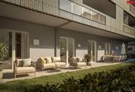 Quartier am Park: Mit modernster Technik ausgestattete Familienwohnung mit 122 m² Eigengarten + 59 m² Terrasse