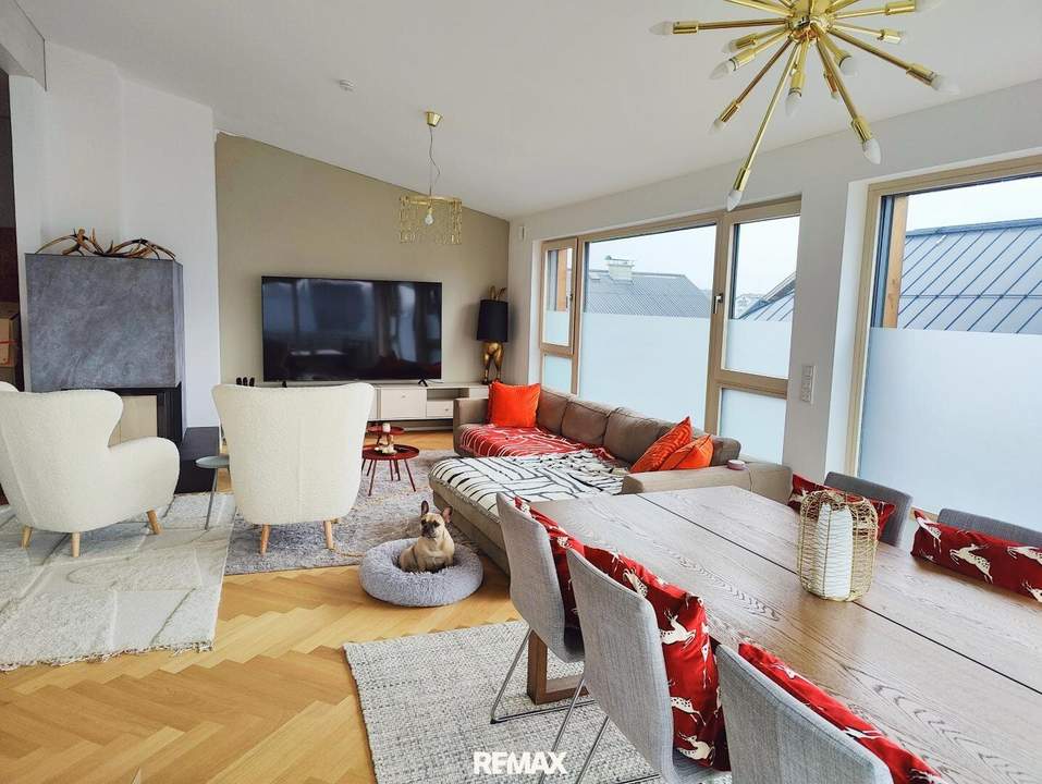 Traumhafte 3 Zimmer Penthouse-Terrassenwohnung mit unverbaubarem Untersbergblick