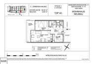Zentagasse 11-13: kleine, gut aufgeteilte 3-Zimmer-Neubauwohnung mit Balkon (9m²)
