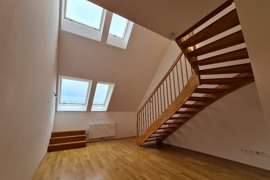 Herrliche 3-Zimmer-Maisonette im DG mit Galerie und Terrasse! - Nähe U4 Meidling, Wohnung-miete, 1.616,15,€, 1120 Wien 12., Meidling