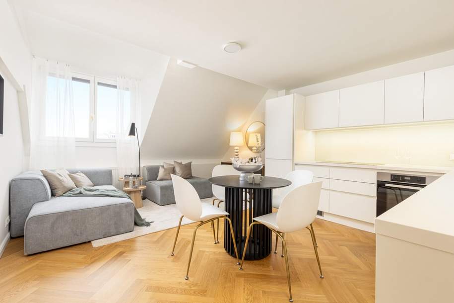 3-ZIMMER DACHGESCHOSS-TRAUM MIT SÜDBALKON, Wohnung-kauf, 685.000,€, 1040 Wien 4., Wieden