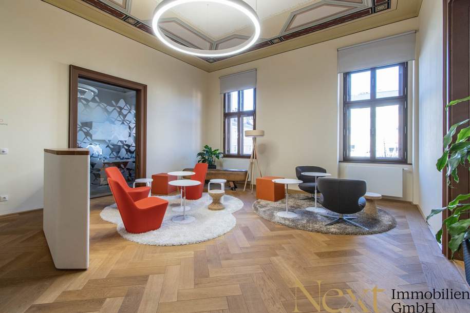 Beeindruckende Bürofläche im Palais Löwenfeld in Linz/Kleinmünchen zu vermieten!, Gewerbeobjekt-miete, 4.923,90,€, 4020 Linz(Stadt)