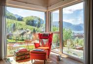 Weitblick &amp; Ruhe pur – modernes Wohnhaus in Bestlage über dem Attersee