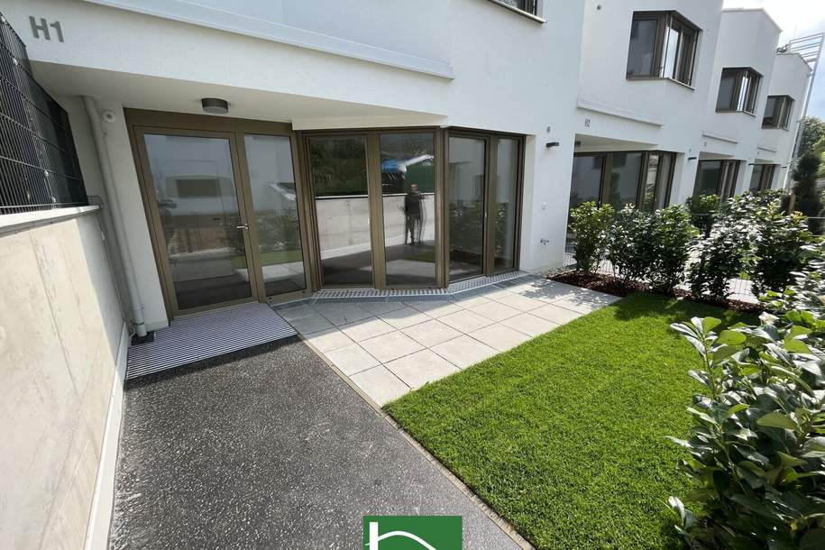 INVESTMENT - BEREITS FERTIGGESTELLT! 2 HOCHWERTIGE NEUBAU-TOWNHOUSES! MIT GÄRTEN UND TERRASSEN IM HOFTRAKT!! 3 GARAGEN und KÜCHEN INKLUDIERT!, Gewerbeobjekt-kauf, 894.100,€, 1210 Wien 21., Floridsdorf