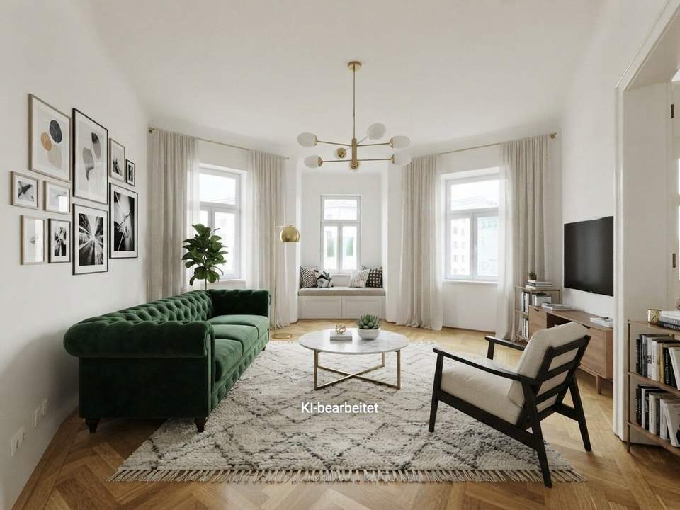 *Provisionsfrei* 3-Zimmer + inkl. hochwertiger separater Einbauküche - Stilaltbau am Rennweg - S-Bahn St. Marx ums Eck