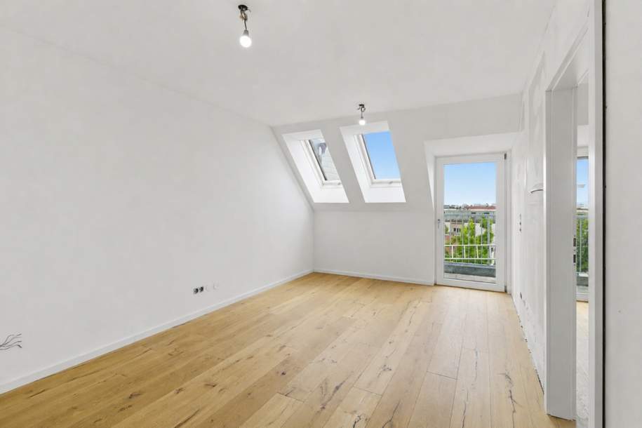 ++ ZWEI Zimmer im DG mit TERRASSE ++ Projekt HÜTTEL 101 LIVING, Wohnung-kauf, 279.000,€, 1150 Wien 15., Rudolfsheim-Fünfhaus