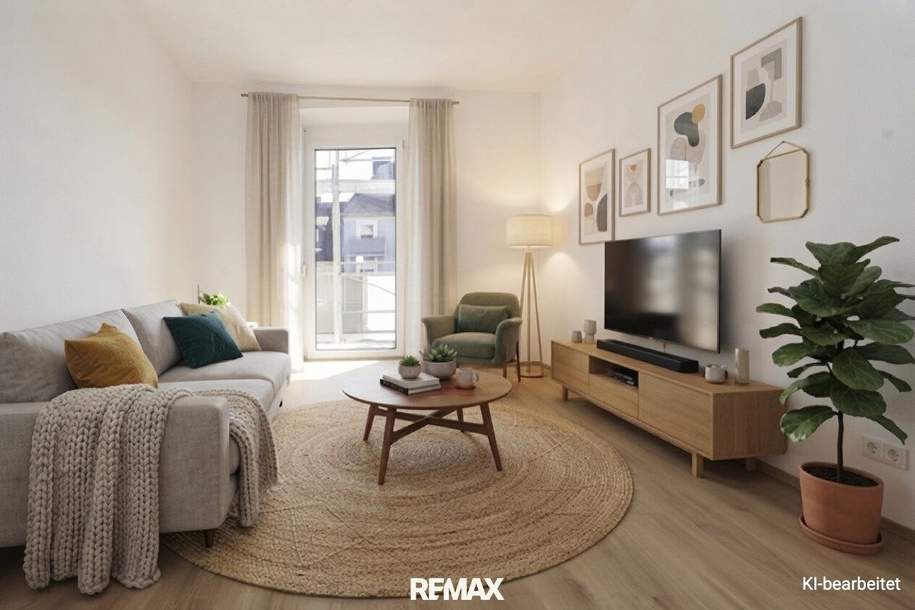Hochwertige Eigentumswohnung mit Balkon & Parkplatz im Zentrum von Garsten!, Wohnung-kauf, 220.000,€, 4451 Steyr-Land