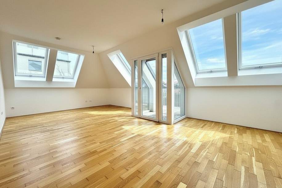 Exklusive DG-Wohnung mit Top-Infrastruktur I 2 Bäder I voll ausgestattete Küche I Balkon I Luftwärmepumpe I, Wohnung-kauf, 449.000,€, 1100 Wien 10., Favoriten