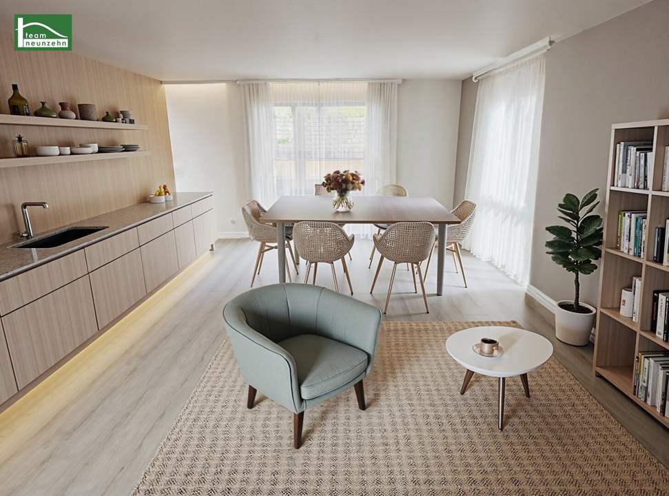 HIER IST WOHLFÜHLEN GARANTIERT! Abendsonne - 2-Zimmer-Erstbezug - moderne Bauweise - hochwertige Ausstattung! FLORIANI – Quartier am Tullnerfeld