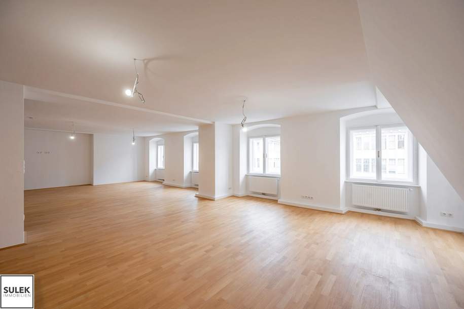 VIDEO-TOUR: traumhafte 3 Zimmer DG-Wohnung mit großem Wohnsalon in Bestlage * mit Blick zum Stephansdom *, Wohnung-miete, 3.999,00,€, 1010 Wien 1., Innere Stadt