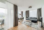 Familienfreundliche 3-Zimmer-Wohnung mit Loggia im VIENNA TWENTYTWO – Pool über den Dächern, Gym, all-inclusive | 1220 Wien