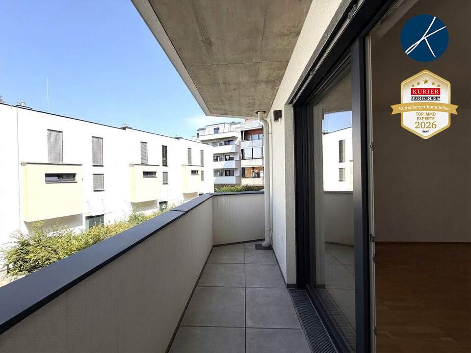 2-Zimmer Erstbezug mit Balkon und Innenhofblick