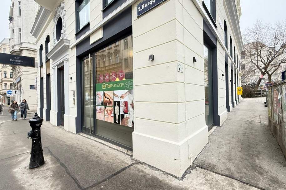 SPITTELBERG!!! 110m² Geschäftslokal mit DIREKTEM Zugang von der Burggasse, Gewerbeobjekt-miete, 3.991,50,€, 1070 Wien 7., Neubau