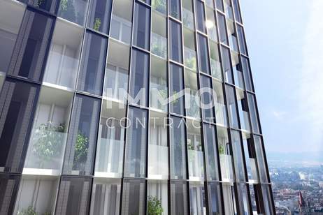 41. Etage - Den Blick, den nur wenige haben: DC2 Tower, Wohnung-miete, 2.700,00,€, 1220 Wien 22., Donaustadt