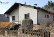 Einfamilienhaus mit eingezäuntem Garten und Garage in absoluter Ruhelage am Waldesrand