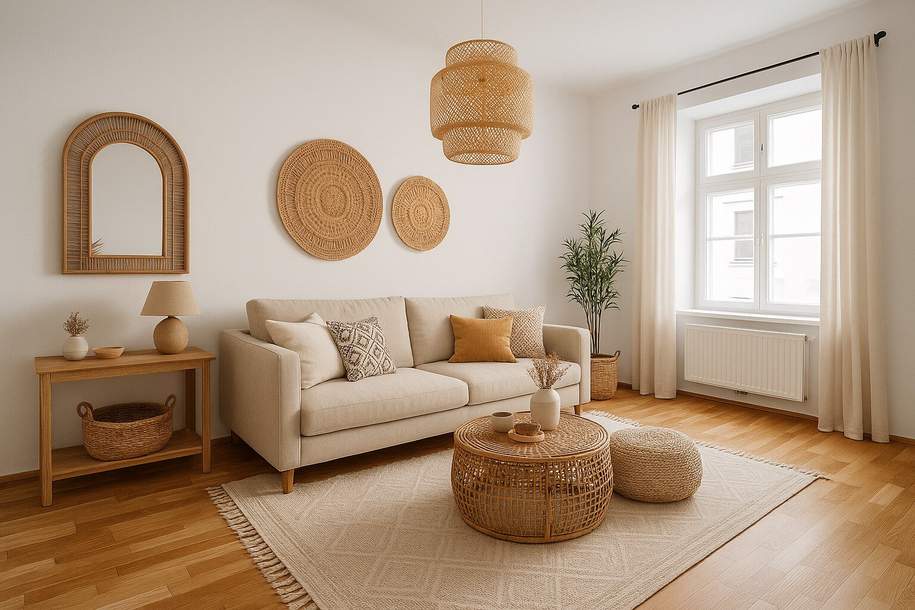 Charmante 3-Zimmer-Wohnung mit Blick ins Grüne – Ruheoase in zentraler Lage, Wohnung-kauf, 448.000,€, 1030 Wien 3., Landstraße