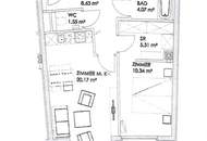 **Ab Sofort** Praktisch geschnittene 2 Zimmer Neubauwohnung – für Singles und Paare!