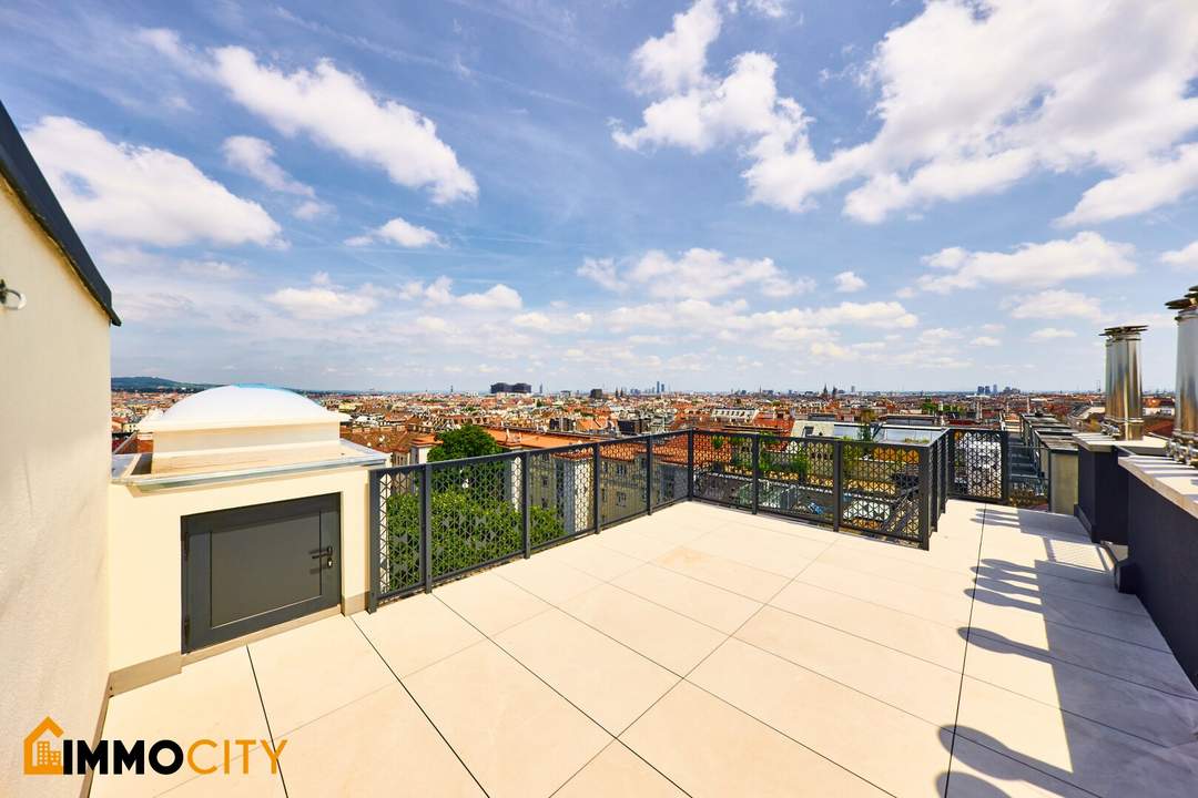 Großzügige 3,5-Zimmer-Dachgeschoss-Wohnung mit 41m² Terrasse Panoramaterrasse