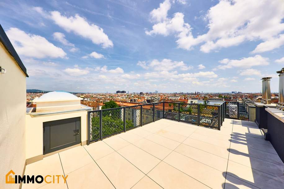 Großzügige 3,5-Zimmer-Dachgeschoss-Wohnung mit 41m² Terrasse Panoramaterrasse, Wohnung-kauf, 898.000,€, 1160 Wien 16., Ottakring