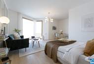 Sonnwendviertel: 1-Zimmer-Wohnung mit Balkon in der 16. Etage – Fitnessraum, Co-Working &amp; Rooftop-Terrasse inklusive!