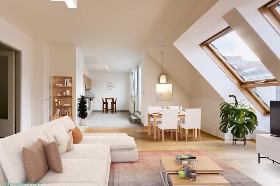 GLÜCKSRAUSCH IM DACHGESCHOSS, Wohnung-kauf, 549.000,€, 1160 Wien 16., Ottakring
