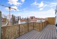 Erstbezug mit Dachterrasse *** 3-Zimmer Dachgeschossmaisonette *** Nähe U1 Kagraner Platz