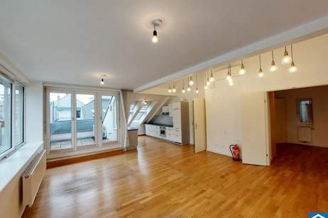 Traumhafte 3-Zimmer-Wohnung mit Terrasse direkt an der Mariahilfer Straße!, Wohnung-miete, 2.139,56,€, 1060 Wien 6., Mariahilf