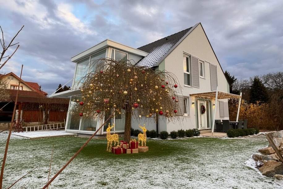 Modernes Einfamilienhaus mit großzügigen Glasfronten und wunderschöner Aussicht/Mietkauf Variante möglich/PROVISIONSFREI !!!, Haus-miete, 2.487,00,€, 2625 Neunkirchen