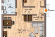 "Neu renovierte, 2-3 Zimmer - Wohnung + Loggia!"