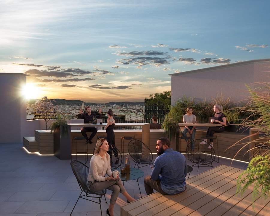 AB AUGUST: The Metropolitan - High Class Loft Living - Provisionsfrei - 1-Zimmer-Wohnung mit Balkon
