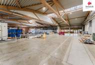 Produktionshalle/Lagerhalle in ausgezeichneter Lage, direkt an der Autobahn mit sichtbarer Werbefläche