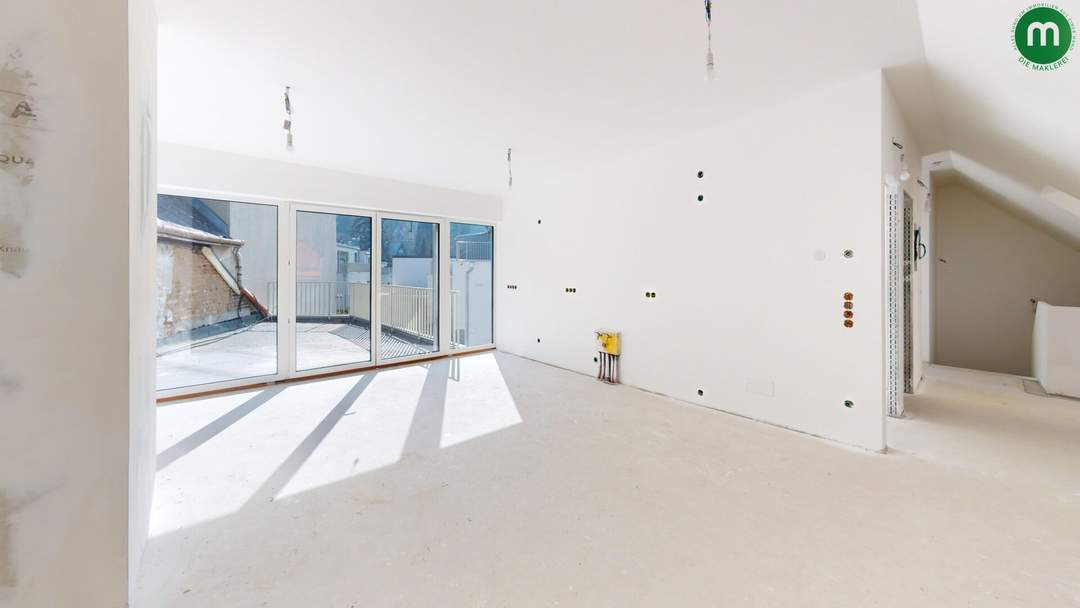 3-Zimmer Terrassenwohnung in Klosterneuburg-Weidling – belagsfertige oder schlüsselfertige Übergabe möglich