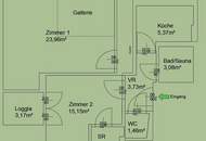 Elegantes DG-Loft in unmittelbarer Augartenlage - A\\